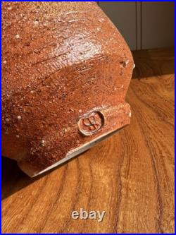 Phil Rogers Wood Fired Studio Pottery Vase, Perfect Condition. Leach Interest Phil Rogers Wood Fired Studio Pottery Vase, Perfect Condition. Leach Interest