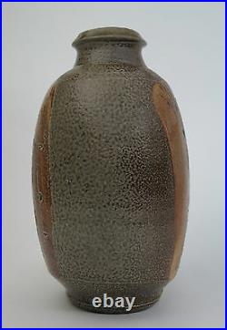 Phil Rogers studio pottery lugged salt glaze bottle vase