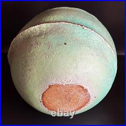 Philippa Wood Studio Pottery Stoneware Spiral Form Large Vessel / Vase. OOAK