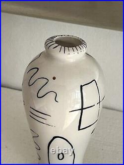 Picasso Cocteau Miro Capron Bud Vase Mid 20th Century French Modernist