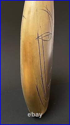 Pirjo Nylander MID Century Vintage Scandinavian Studio Art Pottery Vase Signed