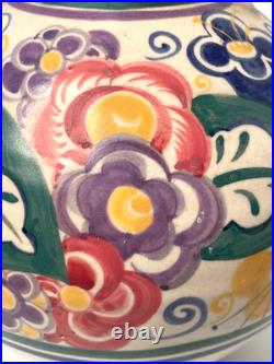 Poole C Stabler Adams tall 2-handle vase shape 901 YC pattern Eileen Prangnell