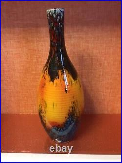 Poole Studio Pottery Sea fire Vase By Alan White. 23/50 For Liberty Of London