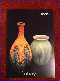 Poole Studio Pottery Sea fire Vase By Alan White. 23/50 For Liberty Of London