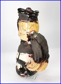 RARE Very Large 30cms Dylan Bowen Studio Pottery Slip Decorated Jug Vase