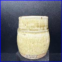 RICHARD BATTERHAM Ash Green Studio Pottery Mug / cup 10 cm tall #2889