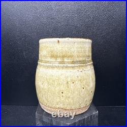 RICHARD BATTERHAM Ash Green Studio Pottery Mug / cup 10 cm tall #2889
