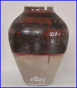 ROBIN HOPPER Art Studio Pottery Vase 12 3/4 RCA CM (1939-2017) Canadian Listed