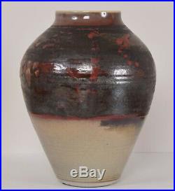 ROBIN HOPPER Art Studio Pottery Vase 12 3/4 RCA CM (1939-2017) Canadian Listed