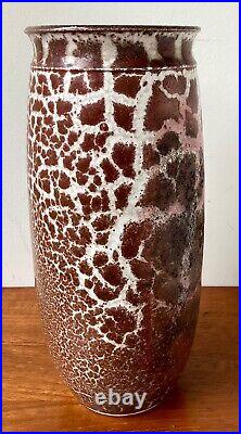 Rake Glaze Studio Pottery Vase Bruce Chivers