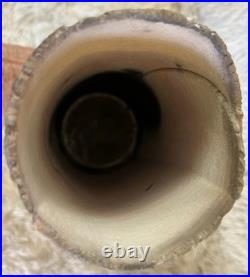 Raku Art Studio Pottery Vase Western Decor Artisan Handcrafted Natural VTG 16x4