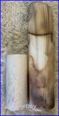 Raku Art Studio Pottery Vase Western Decor Artisan Handcrafted Natural VTG 16x4