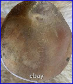 Raku Art Studio Pottery Vase Western Decor Artisan Handcrafted Natural VTG 16x4