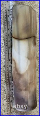 Raku Art Studio Pottery Vase Western Decor Artisan Handcrafted Natural VTG 16x4
