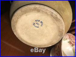 Rare 10 1/2 Red Wing Nokomis Pottery Vase Arts & Crafts Green Glaze Ceramics