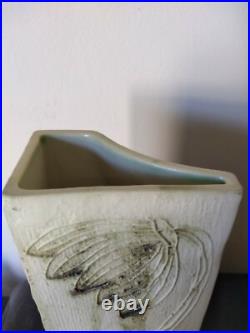 Rare Angled Glazed Carn Pottery Studio Pottery Vase Signed J Beusmans Rare Angled Glazed Carn Pottery Studio Pottery Vase Signed J Beusmans