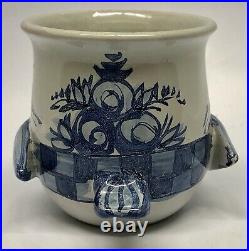 Rare Bjorn Wiinblad Verkstad Studio Pottery Bird Vase V65 Signed 1974 Denmark