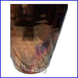Rare Bruce Fairman Vase Huge 28.25 Studio Pottery Signed Copper Iridescent