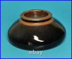 Rare Charles Vyse (1882-1971) Tenmoku Glaze Studio Pottery Bowl SUPERB Signed