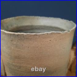 Rare Colin Pearson Studio Pottery Winged 7 Vase Vessel Circa 1990s Seal Marked