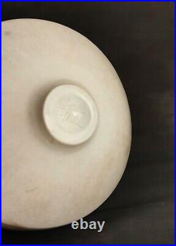 Rare Gabriele Koch Studio Pottery Smoke Fired Footed Bowl Signed STUNNING PIECE