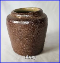 Rare Geoffrey Oestreich Leach studio pottery small vase, Circa 1960's