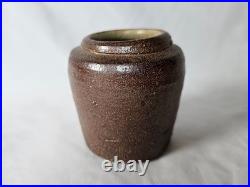 Rare Geoffrey Oestreich Leach studio pottery small vase, Circa 1960's