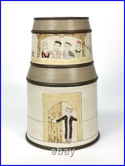 Rare Large Rodney Lawrence Elizabeth Raeburn Studio Pottery Vase SUPER