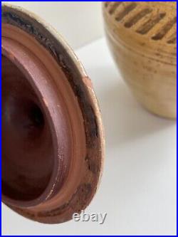 Rare Marked Early Clive Bowen Studio Pottery Lidded Jar
