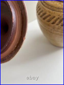 Rare Marked Early Clive Bowen Studio Pottery Lidded Jar