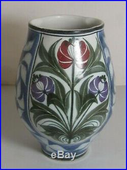 Rare Oval Shaped Laurence McGowan Studio Pottery Vase 1993 Aldermaston Interest