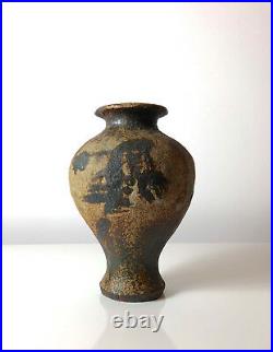 Rare Richard Jerzy Studio Pottery Ceramic Vase Vessel Detroit Mid Century Brutal