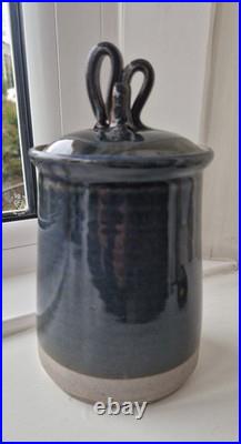 Rare Signed Peter Luti Callander Scottish Studio Art Pottery Vintage, Butterfly