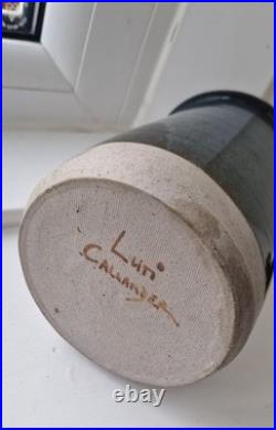 Rare Signed Peter Luti Callander Scottish Studio Art Pottery Vintage, Butterfly