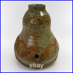 Rare Signed Studio Pottery Vase Unique Artisan Collectible with Mystery Mark