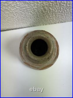 Rare Signed Studio Pottery Vase Unique Artisan Collectible with Mystery Mark