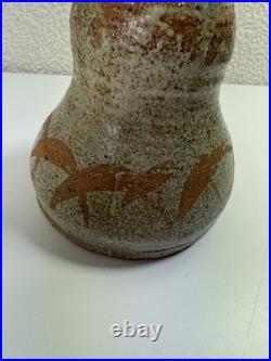 Rare Signed Studio Pottery Vase Unique Artisan Collectible with Mystery Mark