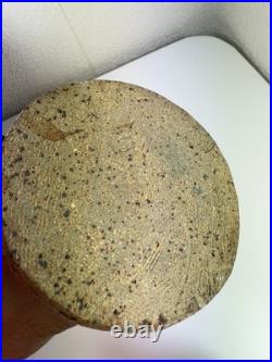 Rare Signed Studio Pottery Vase Unique Artisan Collectible with Mystery Mark