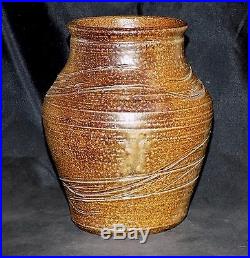Rare Soda Fired Warren MacKenzie Pottery Vase Bernard Leach Shoji Hamada