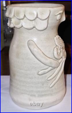 Rare Vintage 1960s Solveig Cox Mid-Century Modern Figurative Studio Pottery Vase