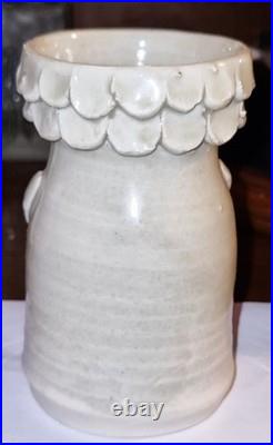 Rare Vintage 1960s Solveig Cox Mid-Century Modern Figurative Studio Pottery Vase