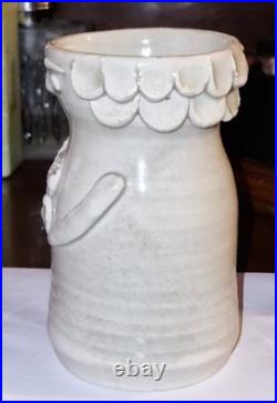 Rare Vintage 1960s Solveig Cox Mid-Century Modern Figurative Studio Pottery Vase