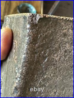 Rare Vintage 1970s Large Brutalist Studio Pottery Vase By Geoff Hartley