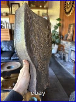 Rare Vintage 1970s Large Brutalist Studio Pottery Vase By Geoff Hartley