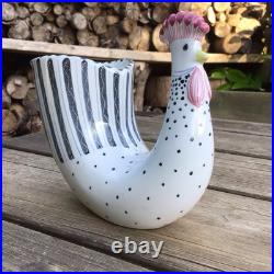 Rare Vintage MidCentury Modern Rye Studio Pottery David Sharpe Cockerel Hen Vase