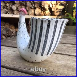Rare Vintage MidCentury Modern Rye Studio Pottery David Sharpe Cockerel Hen Vase