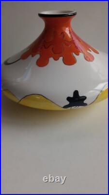 Rare Vtg Vase MCM Abstract Floral Retro Studio Pottery Artist Signed Ltd Edition Rare Vtg Vase MCM Abstract Floral Retro Studio Pottery Artist Signed Ltd Edition