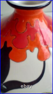 Rare Vtg Vase MCM Abstract Floral Retro Studio Pottery Artist Signed Ltd Edition Rare Vtg Vase MCM Abstract Floral Retro Studio Pottery Artist Signed Ltd Edition