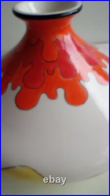 Rare Vtg Vase MCM Abstract Floral Retro Studio Pottery Artist Signed Ltd Edition Rare Vtg Vase MCM Abstract Floral Retro Studio Pottery Artist Signed Ltd Edition