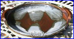 Ray Finch Personal Winchcombe Studio Pottery Ceramic Large Shallow Bowl Platter